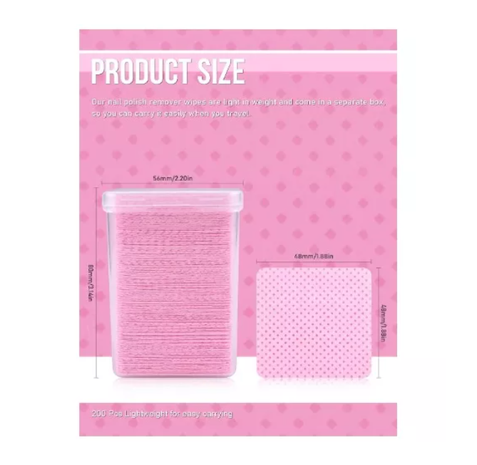 Papel Sin Pelusa Para Extensiones De Pestañas O Uñas 200pcs