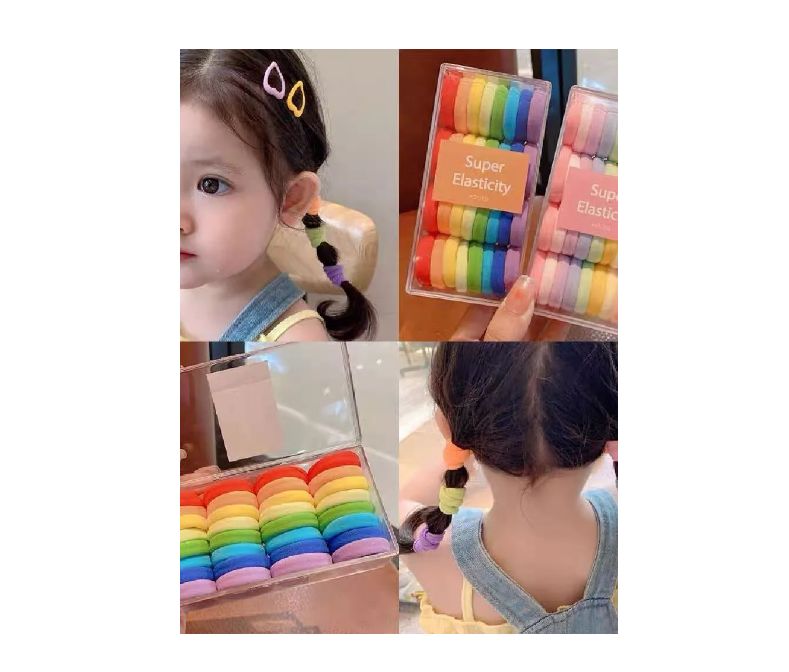 Set 32 Colets Colores Gruesas Para Cabello Pelo Elástico