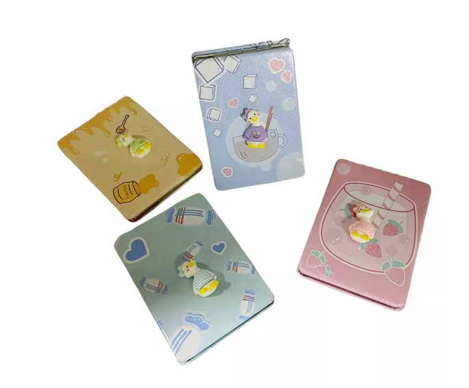 Espejo Plegable De Cartera Con Diseños