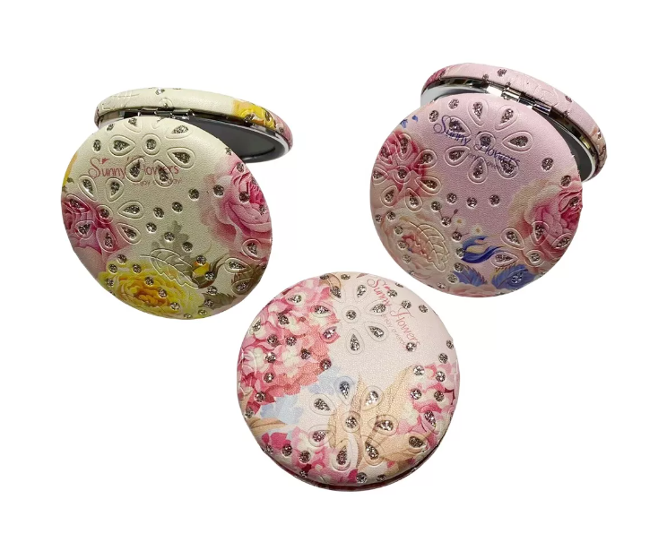 Espejo Plegable De Cartera Con Diseños