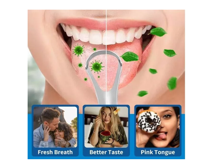 Pack 3 Limpiador Lingual Lengua De Cobre Ayurvedico Raspador