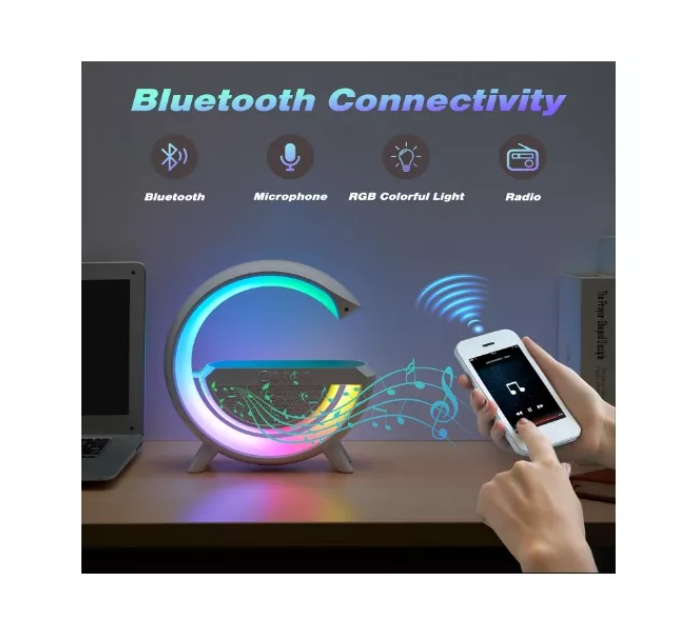 Lámpara De Mesa Altavoz Bluetooth Inteligente Atmósfera