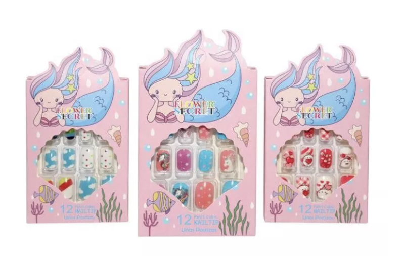 Uñas Postizas Con Diseño Color Surtido