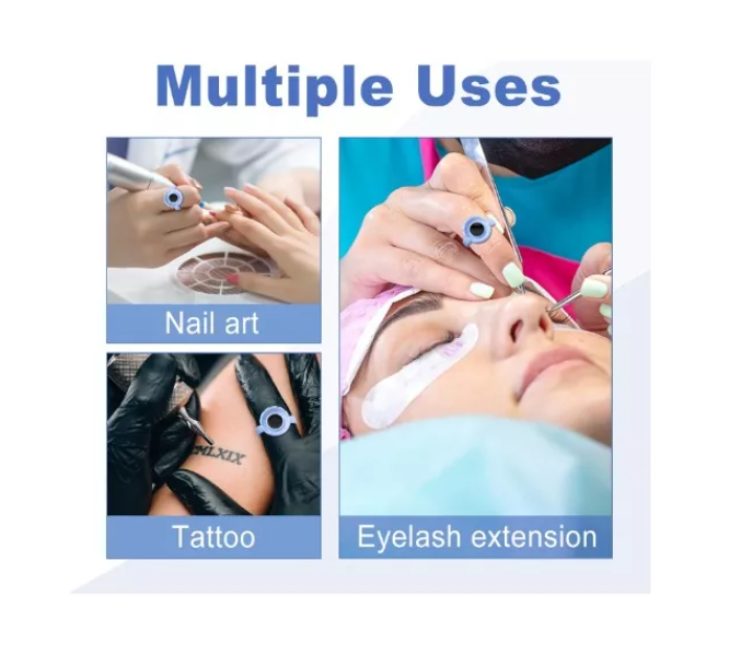 Anillos Para Pegamento De Extensiones Pestañas 100 Unidades