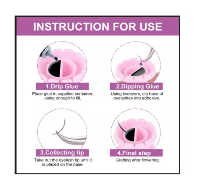 Anillos Para Pegamento De Extensiones Pestañas 100 Unidades