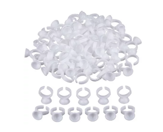Anillos Para Pegamento De Extensiones Pestañas 100 Unidades