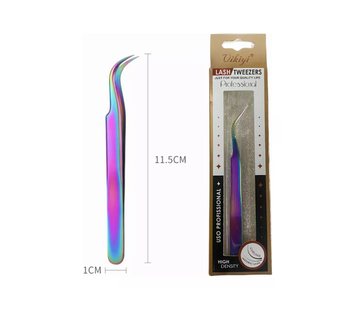 Pinza Curva Profesional Para Pestañas Tornasol