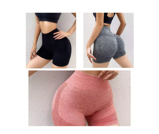 Shorts Deportivo Mujer Entrenamiento Glúteo Cintura Y Yoga