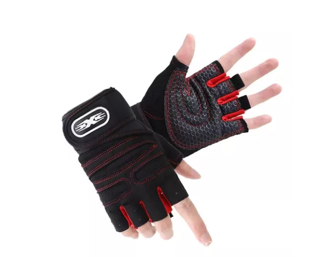 Guantes Dedos Cortos Con Palma Acolchada Ciclismo Bicicleta