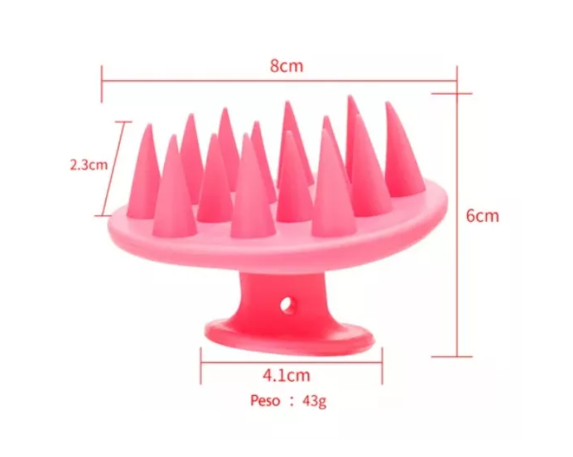 Cepillo Silicona Ducha Masaje Pelo Masajeador Cabello