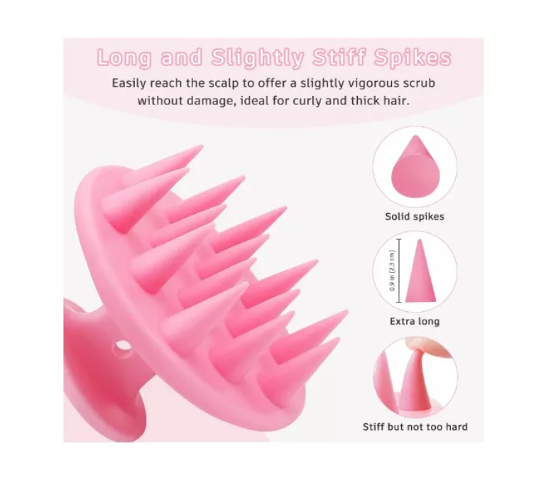 Cepillo Silicona Ducha Masaje Pelo Masajeador Cabello