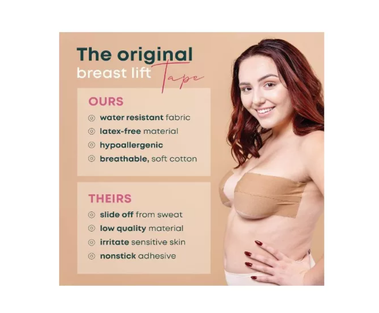 Cinta Adhesiva Levanta Busto Pecho Seno Sujetador Invisible