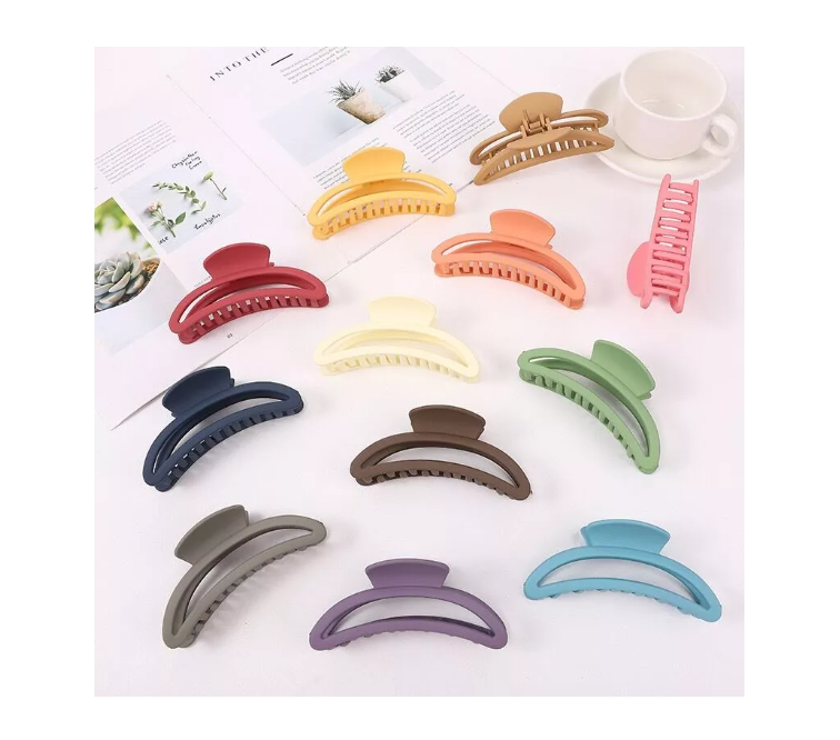 Caja X 24 Pinches Tiburon Pequeños Para Cabello Colores