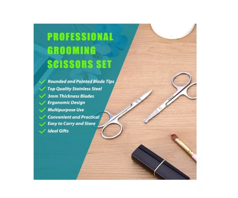 Tijera Para Cejas Y Pestañas