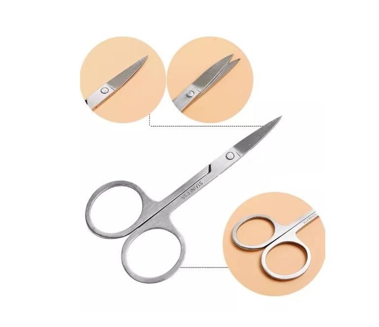 Tijera Para Cejas Y Pestañas