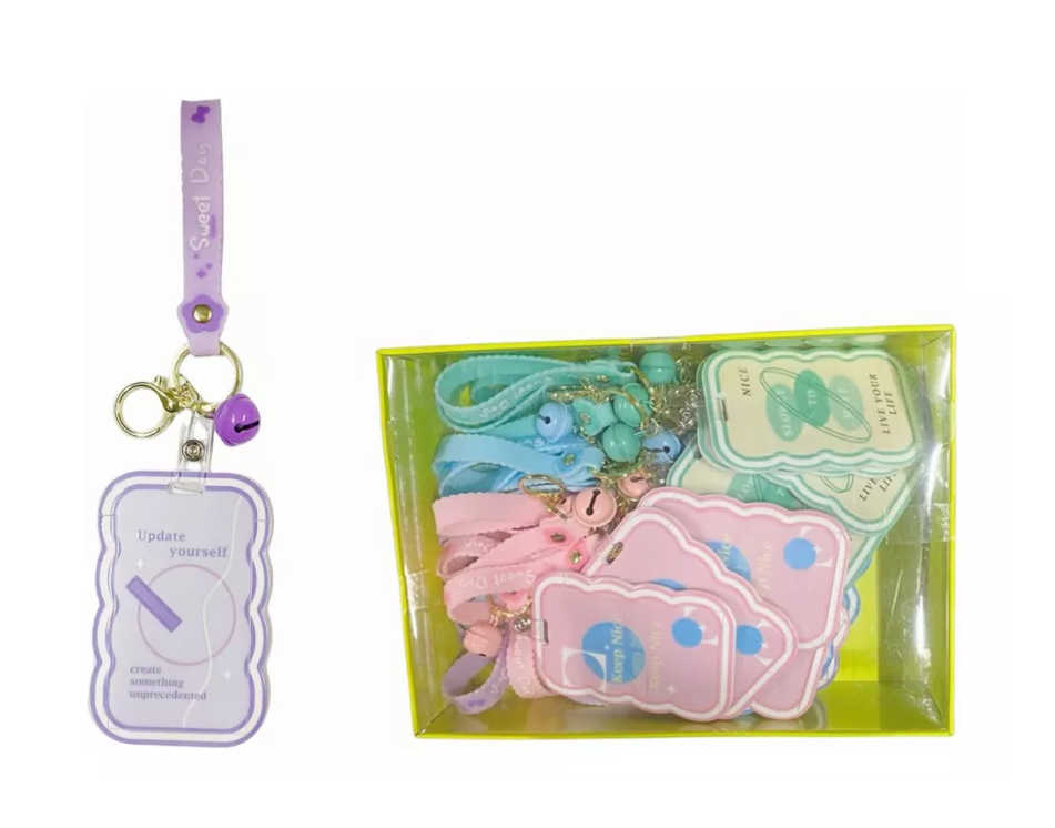 Pack X 20 Porta Credencial Vertical Plastico Diseños Surtido