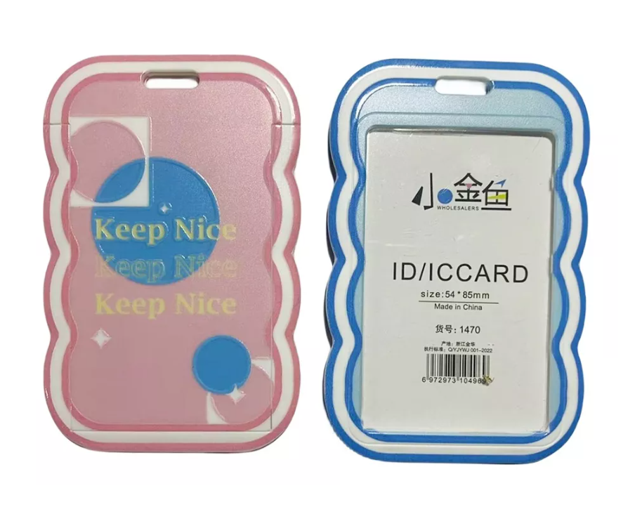 Pack X 20 Porta Credencial Vertical Plastico Diseños Surtido
