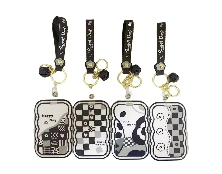 Pack X 20 Porta Credencial Vertical Plastico Diseños Surtido