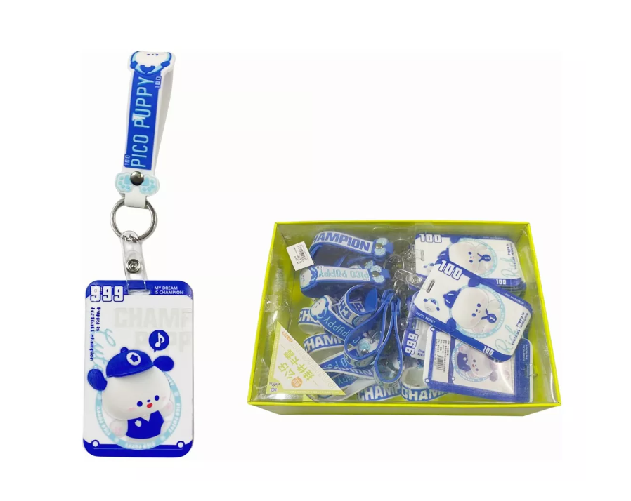 Pack X 20 Porta Credencial Vertical Plastico Diseños Surtido