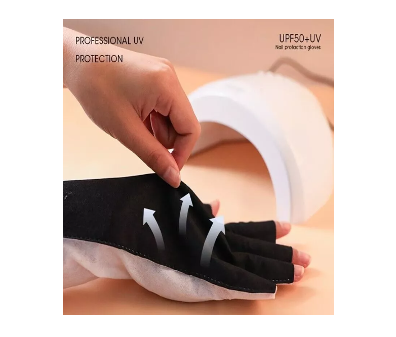 Guantes Protector Uv Para Manicure (1 Par)