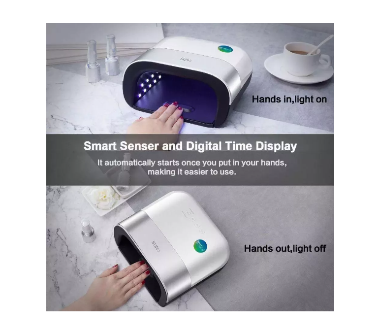 Lampara Led Uv 2 In 1 Secador De Uñas Manicure 48w