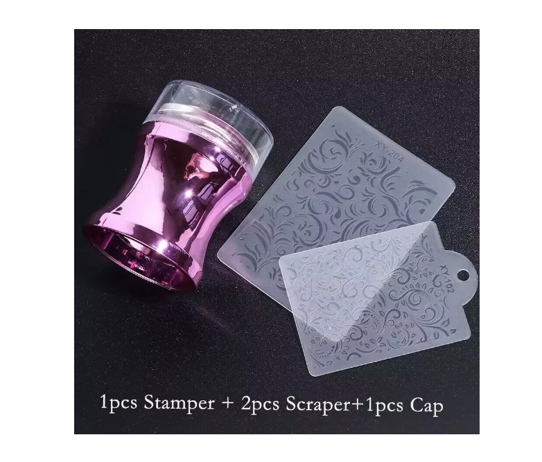 Timbre O Stamping Con Placa Para Manicure