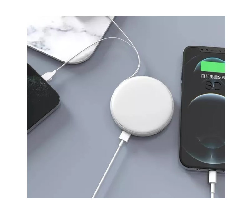 Espejo De Maquillaje Portátil Con Luz Led Recargable