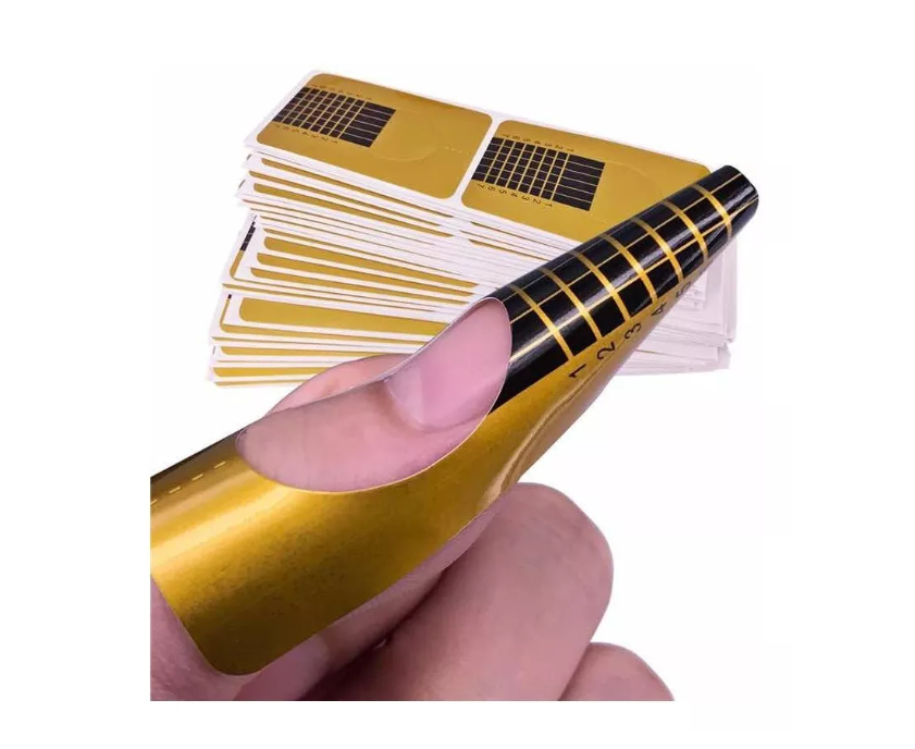 Rollo De Papel De Molde Para Uñas Dorado