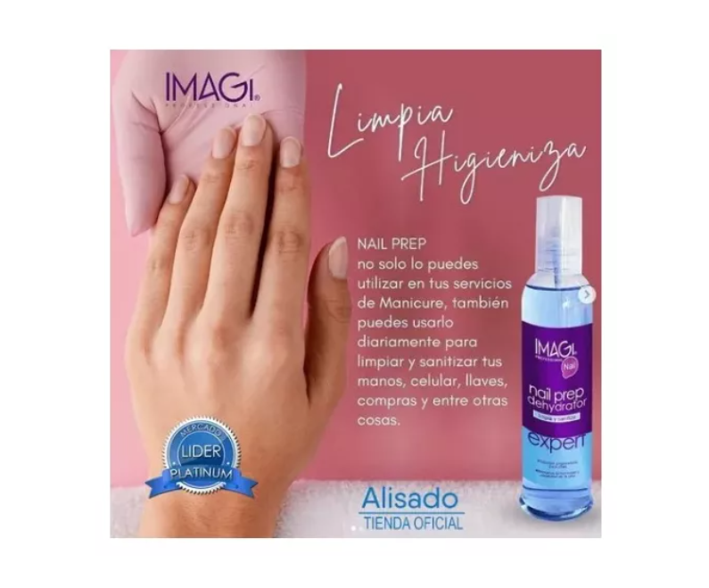 Deshidratador Imagi Nail Prep De Uñas Profesional 250ml