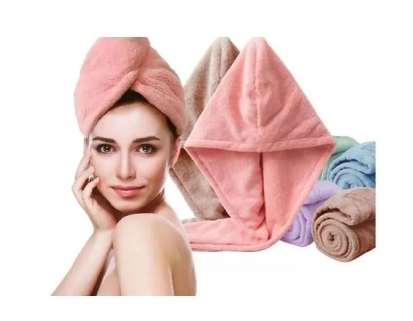 Gorro Turbante De Microfibra Ducha Toalla Para El Cabello