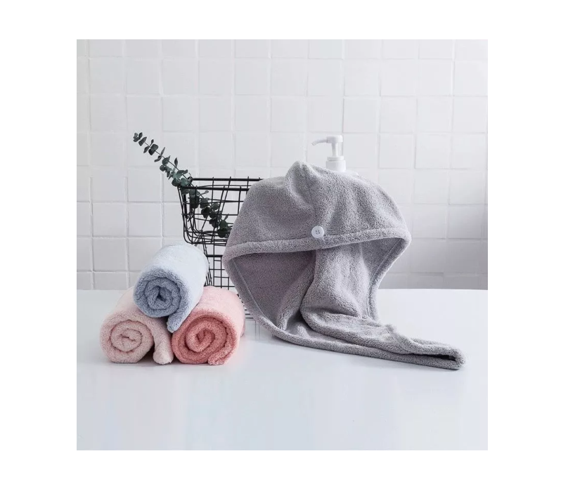 Gorro Turbante De Microfibra Ducha Toalla Para El Cabello