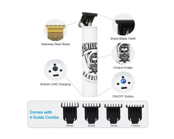 Cortador De Pelo Corta Barba Maquina Barba Calavera