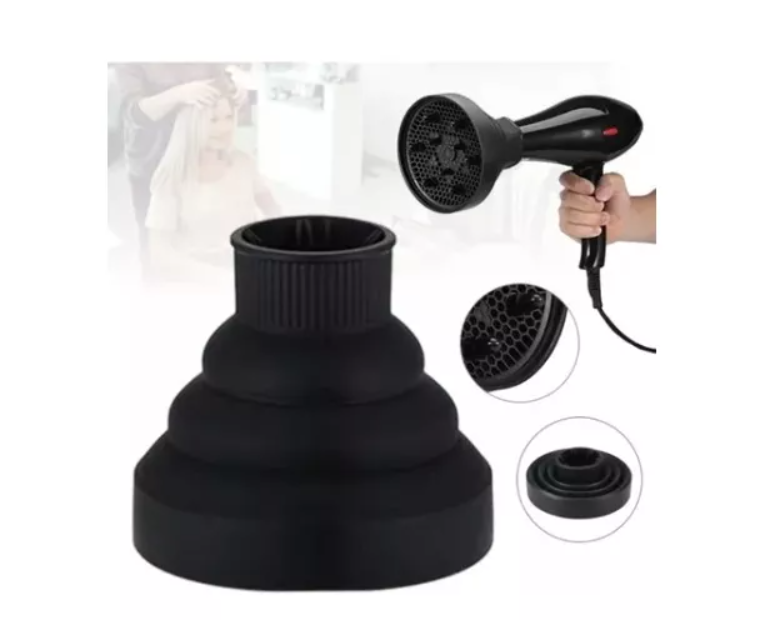 Difusor Plegable De Silicona Para Secador De Cabello