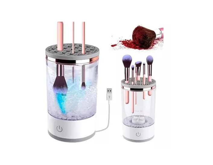 Limpiador Brochas Maquillaje Electrico Cosmetico