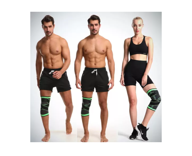 Un Par Rodillera Elastica Compresion Gym Correr Deportes