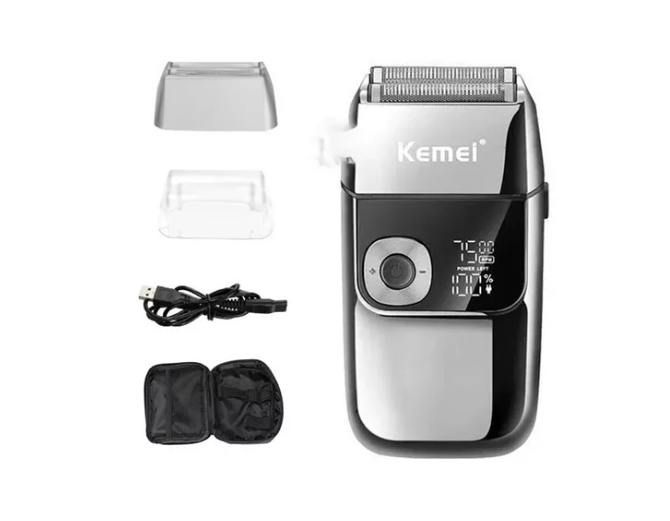 Máquina Afeitadora Professional Kemei-2028 Dorada Recargable