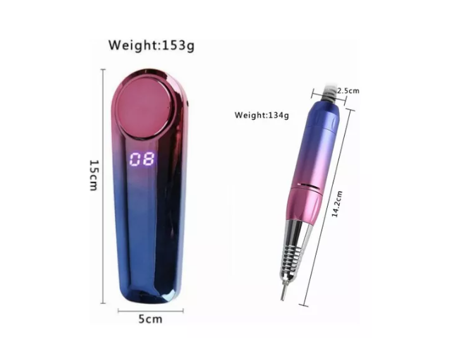 Maquina Torno Inalambrico Uñas 35000rpm De Manicure Pedicure