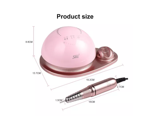 Maquina Torno Uñas 50000 Rpm Manicure Pedicure Color Rosado