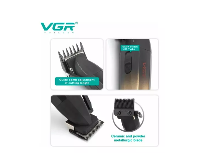 Maquina Cortapelo Vgr003 Clipper Porfesional Potente 9000rpm