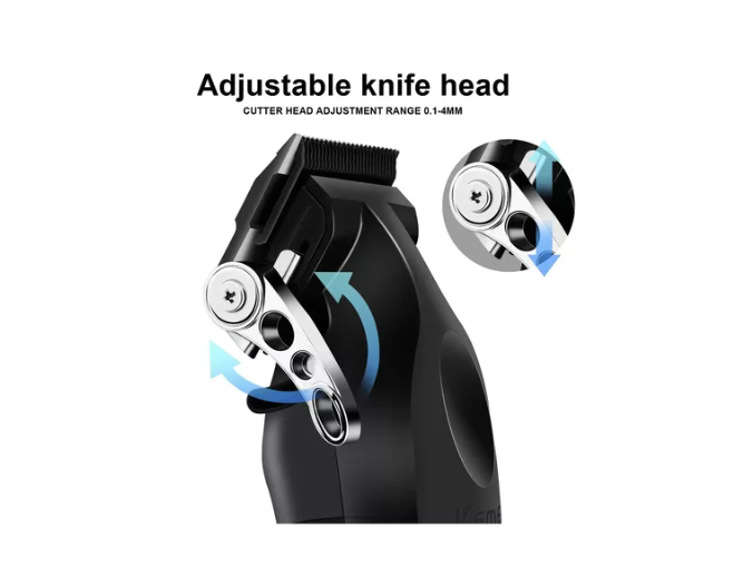 Maquina Kemei 2296 Cortapelo Inalambrica Con Base De Carga