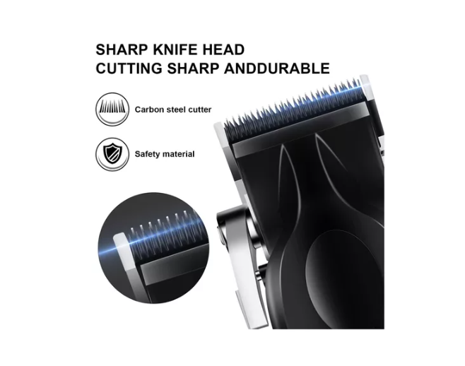 Maquina Kemei 2296 Cortapelo Inalambrica Con Base De Carga
