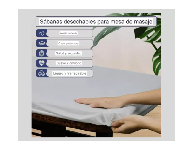 Set De 10 Fundas Para Camillas Desechables