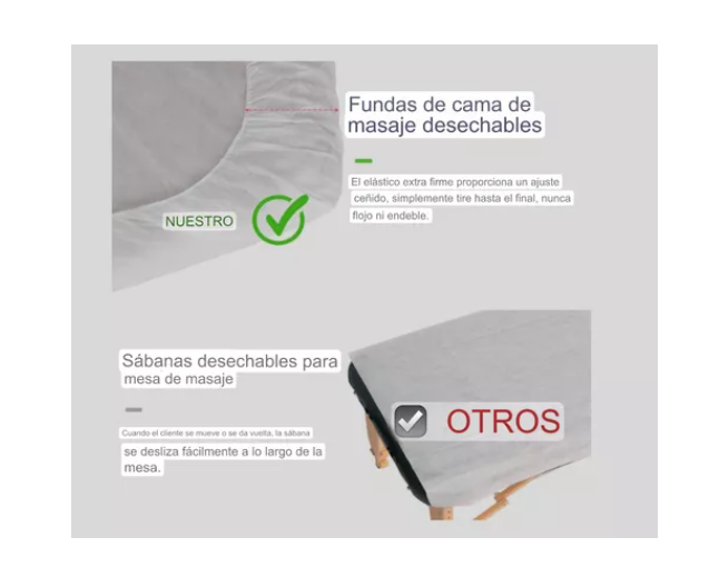 Set De 10 Fundas Para Camillas Desechables