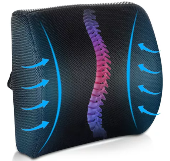 Para Silla De Ruedas Auto Oficina cojin soporte espalda corrector lumbar