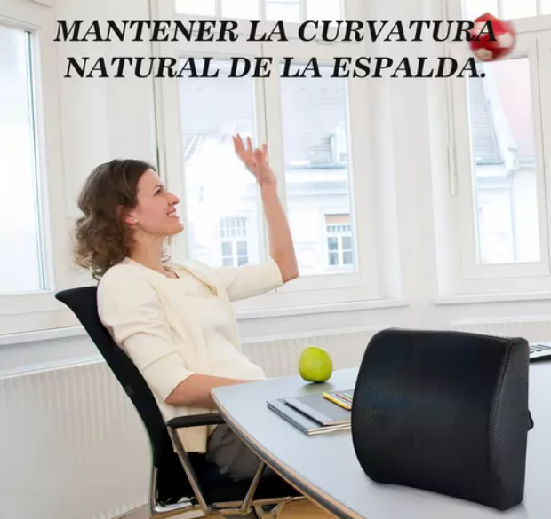 Para Silla De Ruedas Auto Oficina cojin soporte espalda corrector lumbar