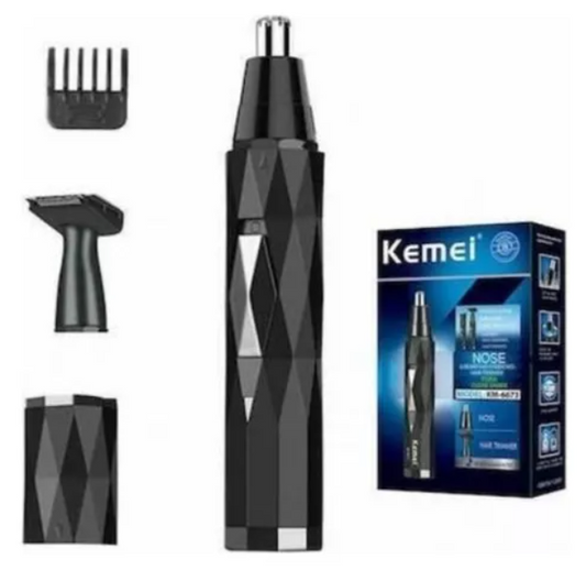Cortadora De Vello 2 En 1 Nariz Oreja Patillas Km-6673