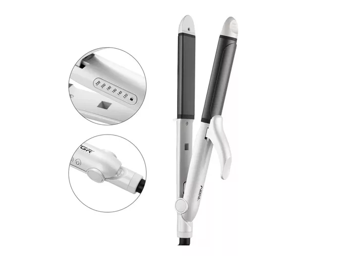 Plancha Onduladora Profesional Rizador De Pelo 2 En1 Vgr-558 Color Blanco Agregar a favoritos