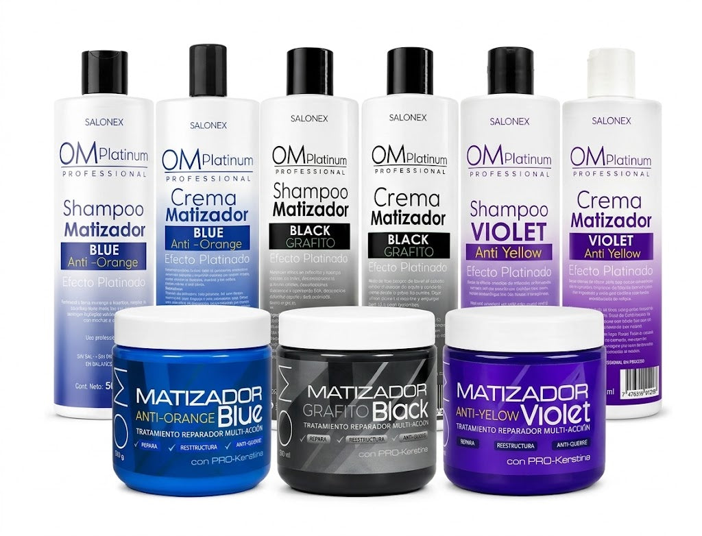Kit Shampoo + Crema + Crema Matizador Salonex 500ml