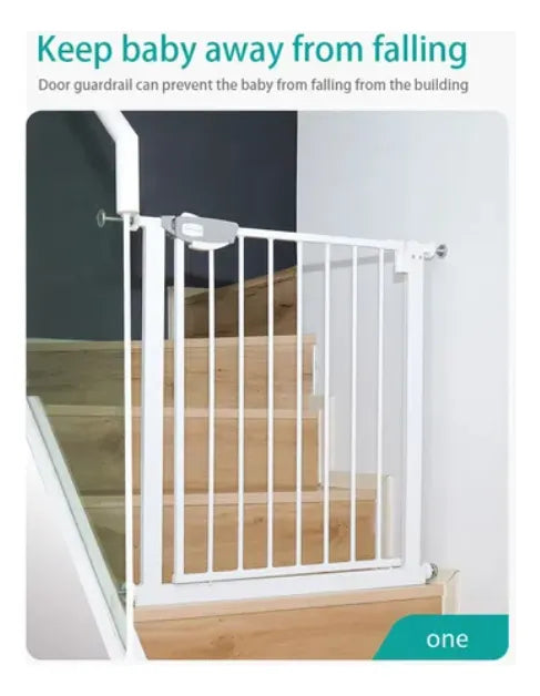 Reja Seguridad Escalera Puerta Ajustable Para Bebe Mascotas