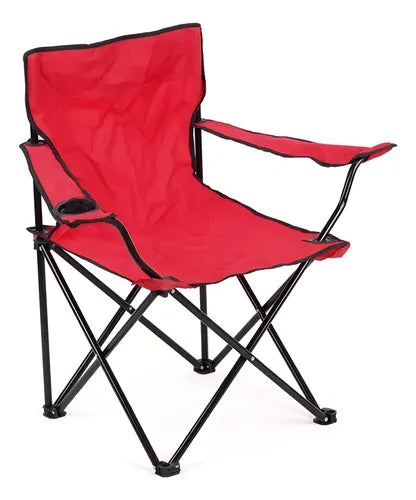 Silla Plegable Camping Playa Picnic Con Porta Vasos